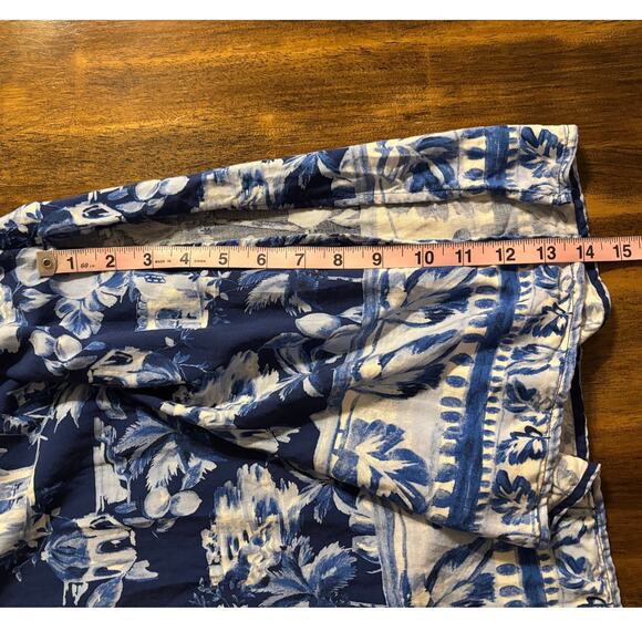 Ann Taylor Loft Women’s Small Petite Dress Midi Puff Short Sleeve Tie Waist - Picture 10 of 13